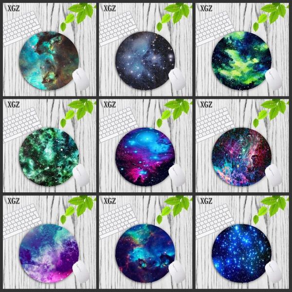 

mouse pads & wrist rests xgz exquisite planets space pattern round mousepad 200x200mm 4 kinds of star pad choose for game/office tablet mats