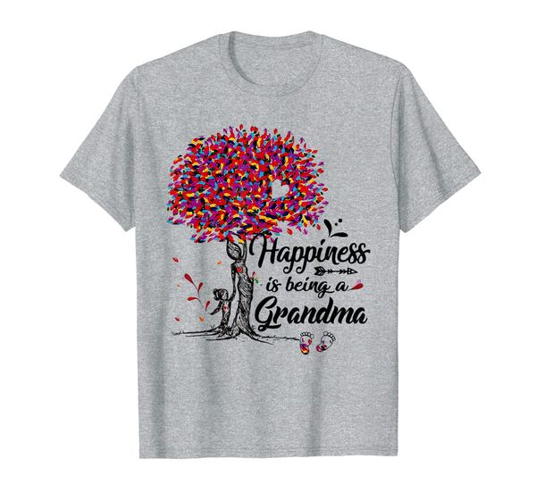 

womens happiness is being grandma life t-shirt, White;black