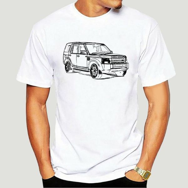 

men's t-shirts land shirt for men rover discovery 3 inspired car art men&rsquos t-shirt-4533d, White;black