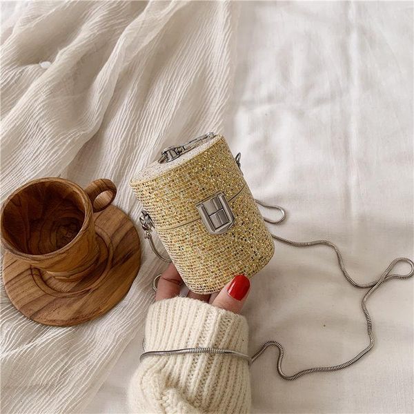 

cosmetic bags & cases nicemix mini shoulder women lipstick make up 2021 western personality bucket bag chain messenger neceser mujer