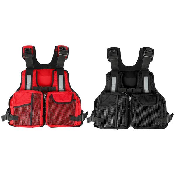 

thickened life jacket vest multi pocket life jacket buoyancy aid safe sailing fishing outdoor sport vest