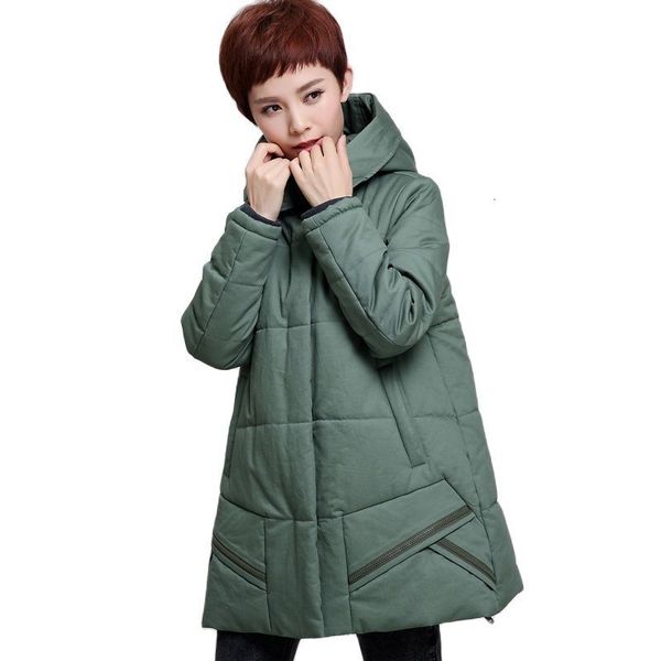 

women's jackets winter fattening code fat mm cotton long loose women in the elderly middle - aged mothers down clothes hkcc, Black;brown