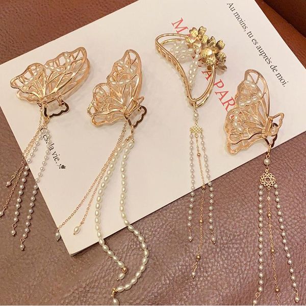 

hair clips large claw tassel strong hold styling accessories for women girls makeup