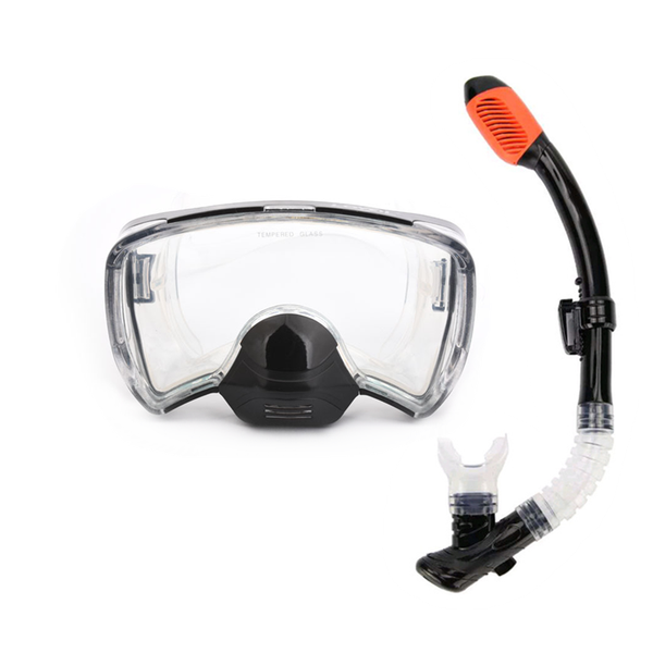 

snorkeling mask snorkel tube set diving mask anti-fog swimming diving goggles snorkel tube for underwater sports camera