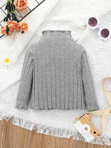 

baby girl lettuce trim rib-knit she, Blue