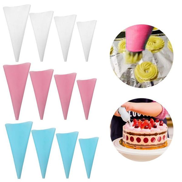 

baking & pastry tools decorating reusable confectionery eva material icing piping cream bag squeeze nozzle cake