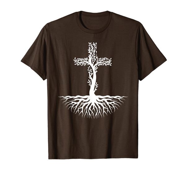 

root your faith in jesus christ christian t-shirt, White;black