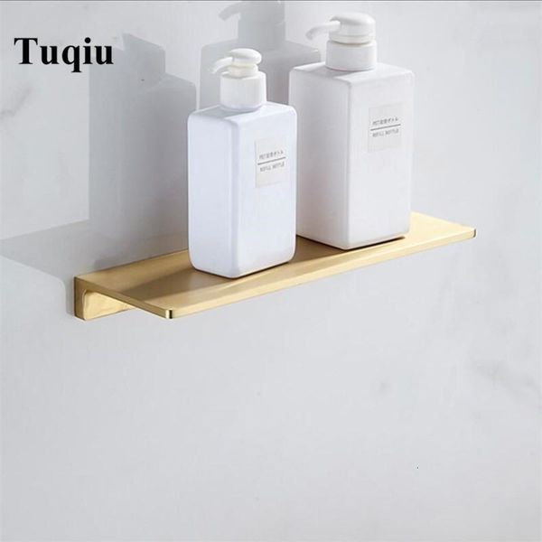 

bathroom shelves all brass mounted on the wall bookshelf soap dish shower stand brush gold shampoo bracket basket