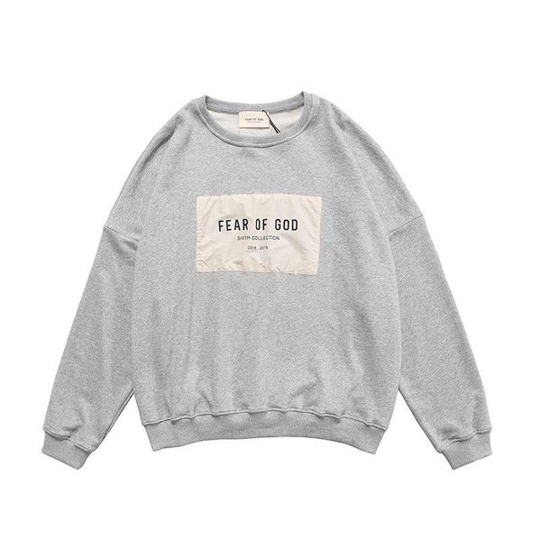 

20ss god fashion designer cloth terry of sticking fabric super clothing fear women hoodie couple quality for men and sweater avgbv, Black