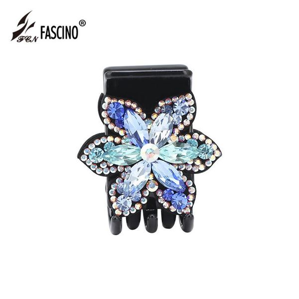 

hair clips & barrettes leather charm full crystal rhinestones flower crab jaw for women girls fashion style jewelry, Golden;silver