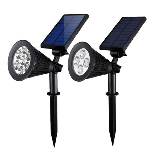 

solar lamps led spotlights outdoor lights waterproof garden landscape street lawn lamp warm white rgb spot light for dark corner