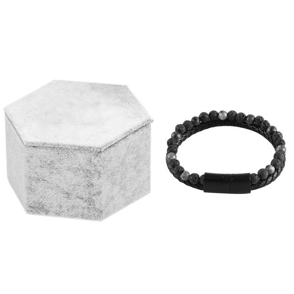 

jewelry pouches, bags trendy men braslet double layer leather braclet present for & earrings necklace display rack medium, Pink;blue