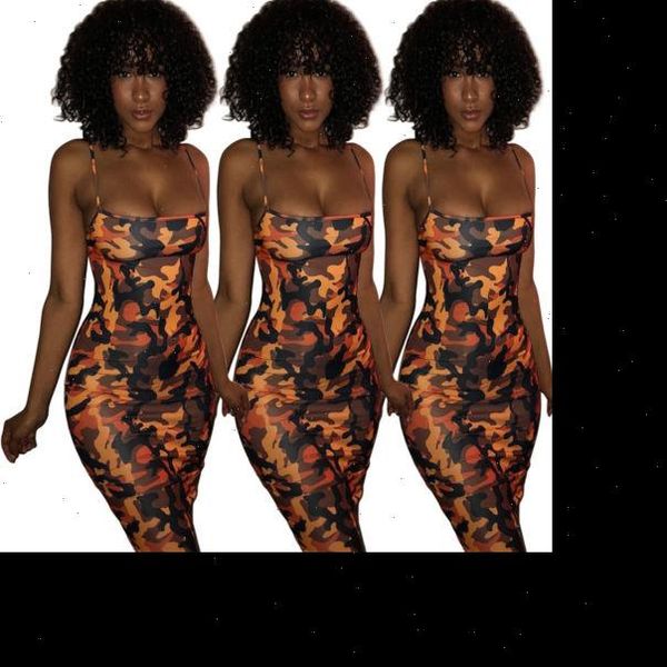 

ladies womens print dresses clothing sleeveless women military wind camouflage party wear suspender braces one piece dress, Black;gray