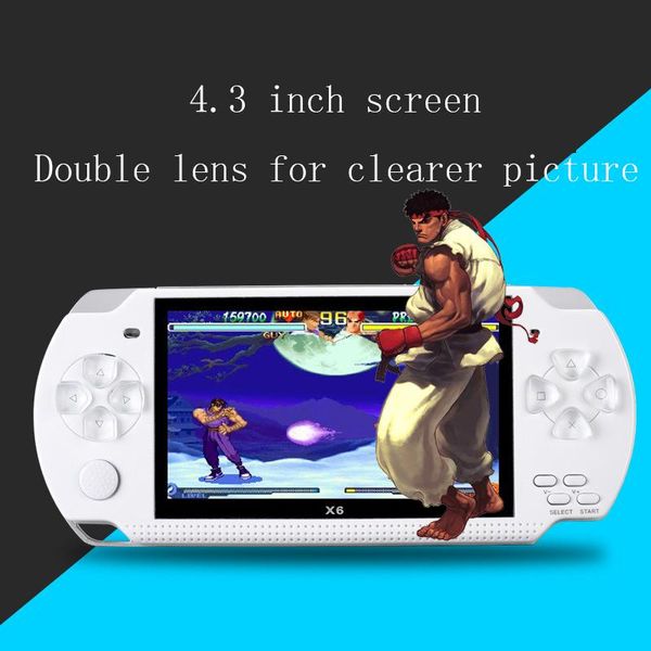 

portable game players x6 boxer arcade handheld for pspfc 8-bit mp5game consoles video console games accessories