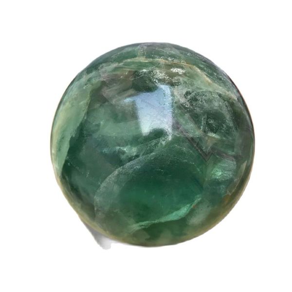 

decorative objects & figurines natural green fluorite quartz crystal ball point reiki healing