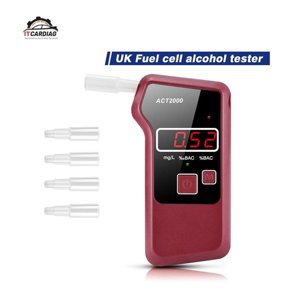

zongjieya alcoholism test act2000 professional digital alcohol breath tester breathalyzer analyzer detector breathalizer breathalyser lcd sc