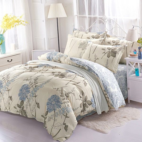 

2021 new 3 flowers joint layer printing  size short style in case shows 3/4 pcs set textiles home 0p4e