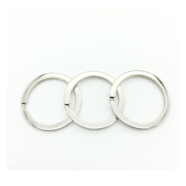 

10 pcs metal key holder split rings keyring keychain keyfob accessories simple design key hold qyleab
