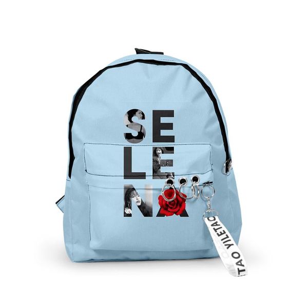 

backpack selena quintanilla sakura simple college wind band key chain zipper