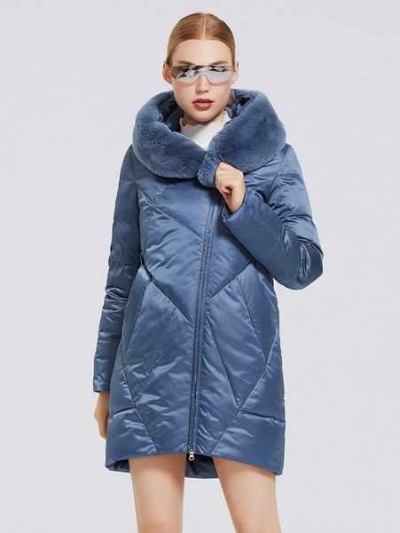 

miegofce zipper front padded winter coat o09c#, Black