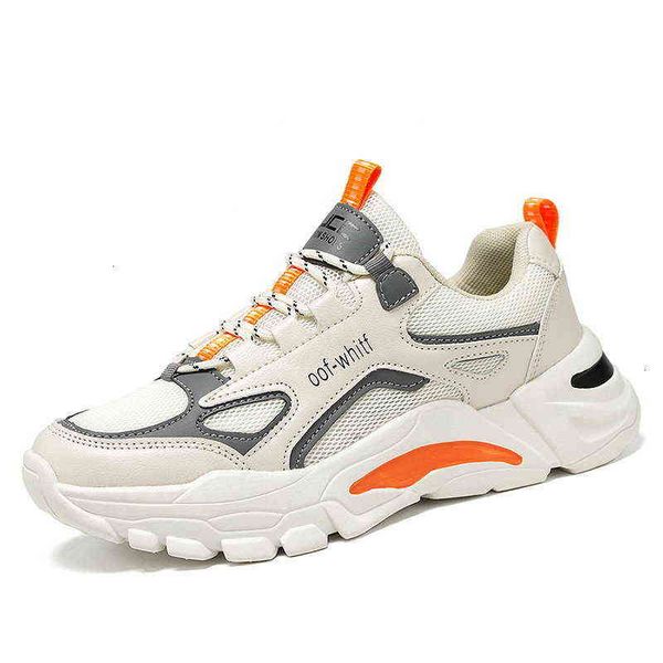 

men's sho spring 2021 breathable net increased dad's men's korean fashion casual sports, Black;white