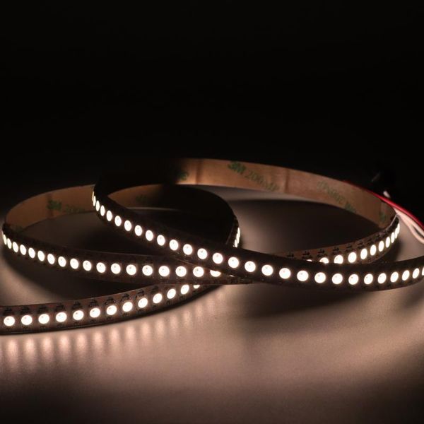 

strips led ws2812b rgbw full color+warm white flexible strip 144leds 144chips/m dimmable programmable dc5v 144pixels stripe