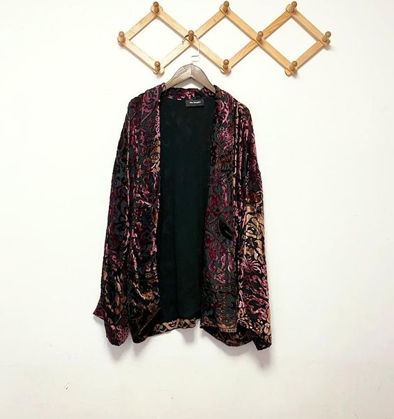 

women's jackets 2021 autumn women silk velvet viscose shawl coat, Black;brown