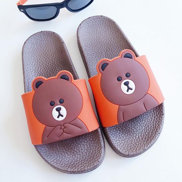 

slipper cute summer slippers for girls kids boys flat sandal home toddler girl beach children water shoes, Black;grey