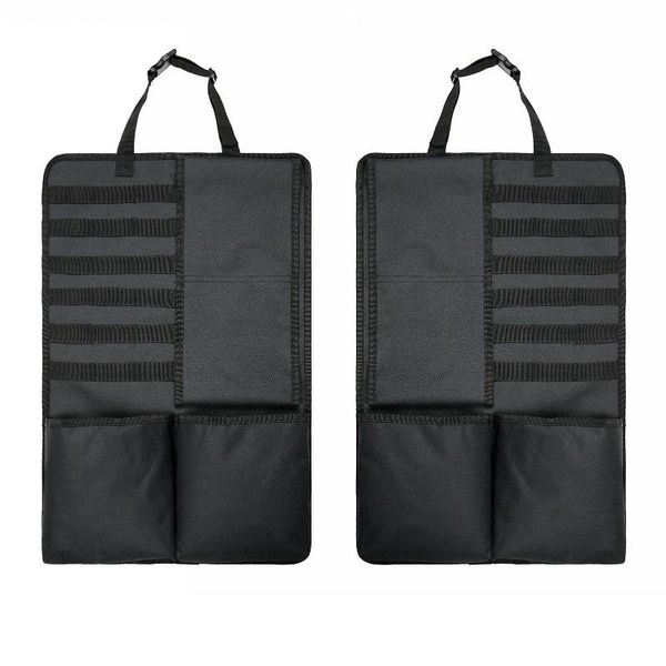 

storage bags hanging bag car seat back organizer gun holder rack with molle straps vehicle panel pockets universal