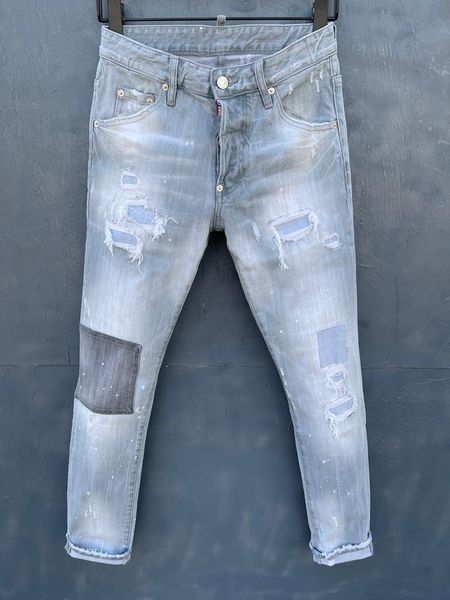 

discounted products brand italy mens jeans pants men slim jeans denim trousers blue hole zipper pants for men 056