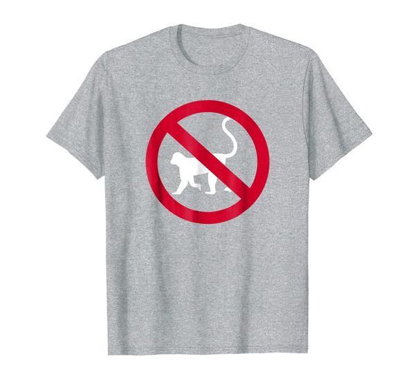 

no monkeys t-shirt, White;black