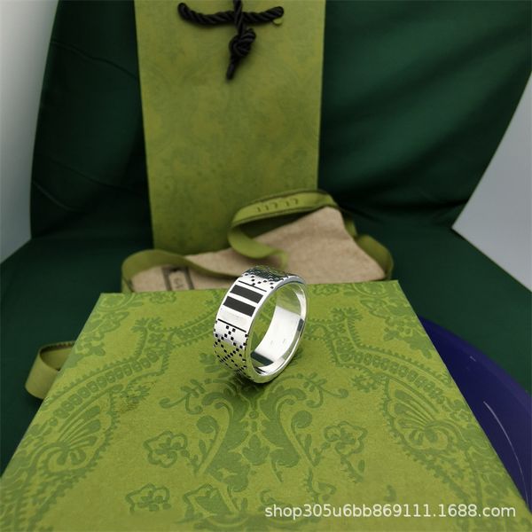 

ring gujiashuang g 925 silver diamond enamel fashion trend men's and women's same lover's gift