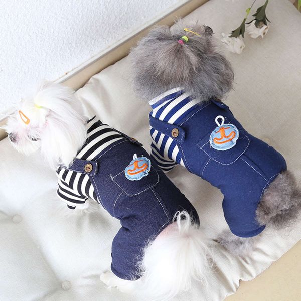 

ysgj 20 new anchor cowboy strap four legged dog pet autumn and winter clothing