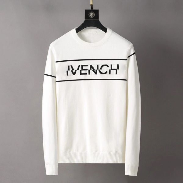 

men sweaters hip hop streetwear man clothing pullover o-neck jumpers fashion casual male sweaters, White;black