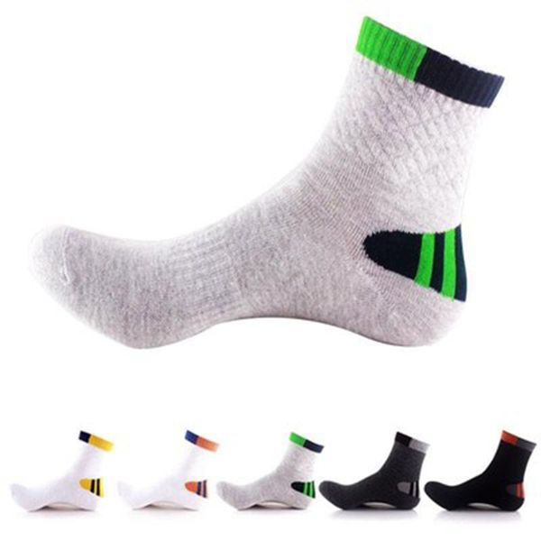 

men's socks men cotton 10 pairs outdoor sports running cycling hiking male sport breathable for gifts, Black