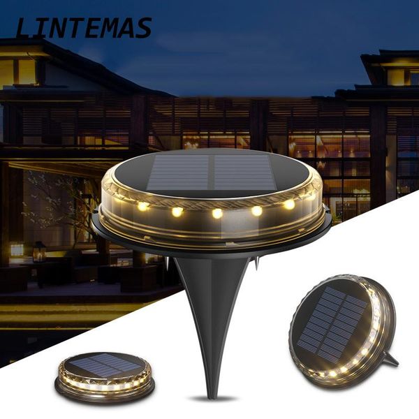 

solar lamps powered ground light waterproof outdoor garden pathway deck lights white and colored decoration led