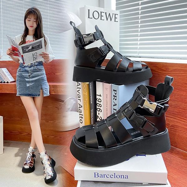 

sandals summer women fashion casual shoes women's roman simple white beach black
