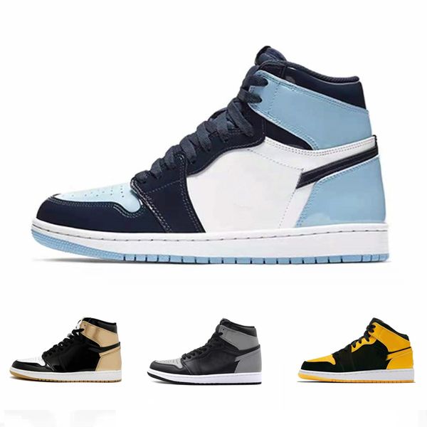 

2021 nk basketball shoes joe 1 women's casual running breathable shock absorption leather stitching obsidian high-sneakers men's r