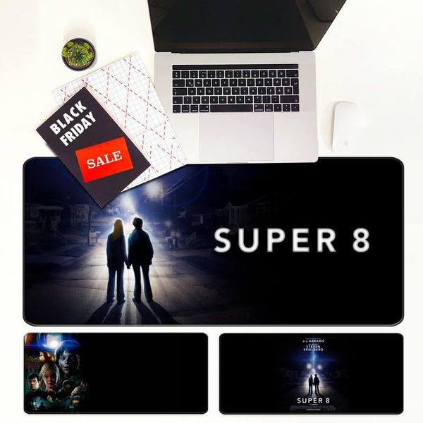 

mouse pads & wrist rests movie super 8 customized mousepads computer lapanime mat anti-slip natural rubber with locking edge gaming