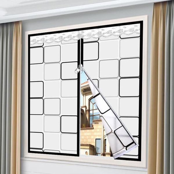 

curtain & drapes thick warm curtains anti-e sealing window winter windproof bedroom windshield cold insulation film full transparent