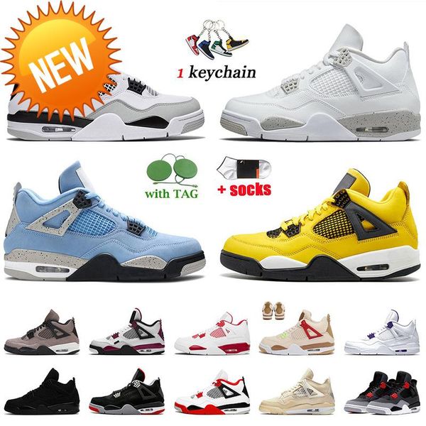 

mens designers 4s shoes military black cat basketball shoe 4 white oreo university blue lightning sail bred wild things men women jumpman l