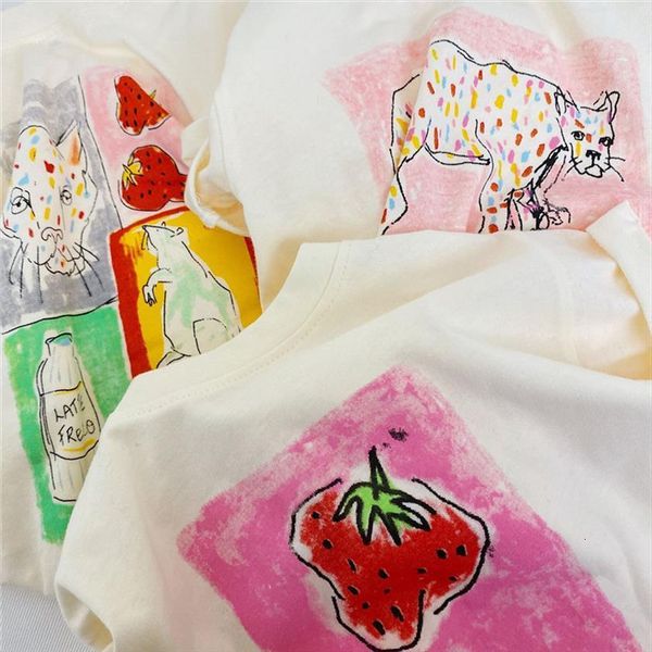 

brand kids t shirt for girl amp boy baby clothing leopard drawing white tee summer children clothes, Blue