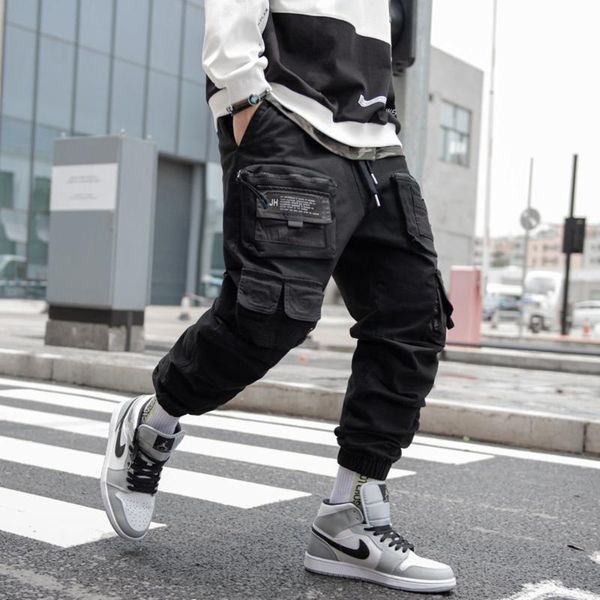 

men's pants harajuku men black joggers streetwear japan style sweatpants spring autumn trousers casual 2021