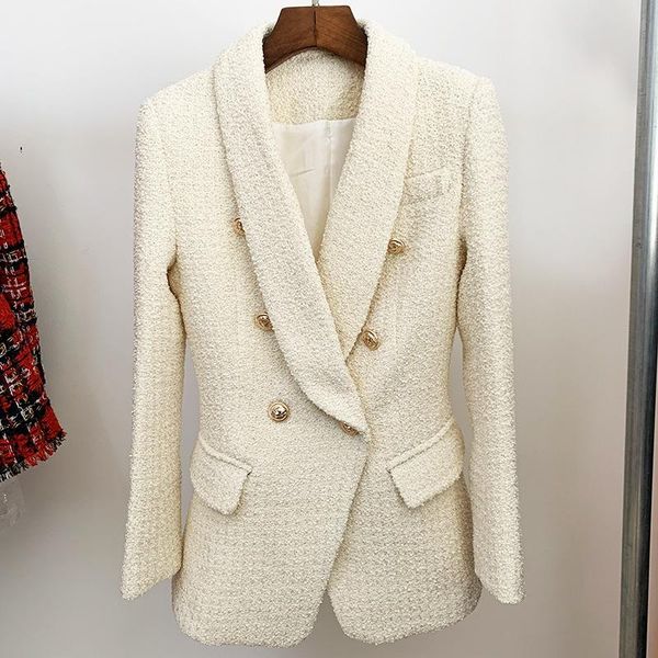 

women's suits & blazers double breasted coat suit, White;black
