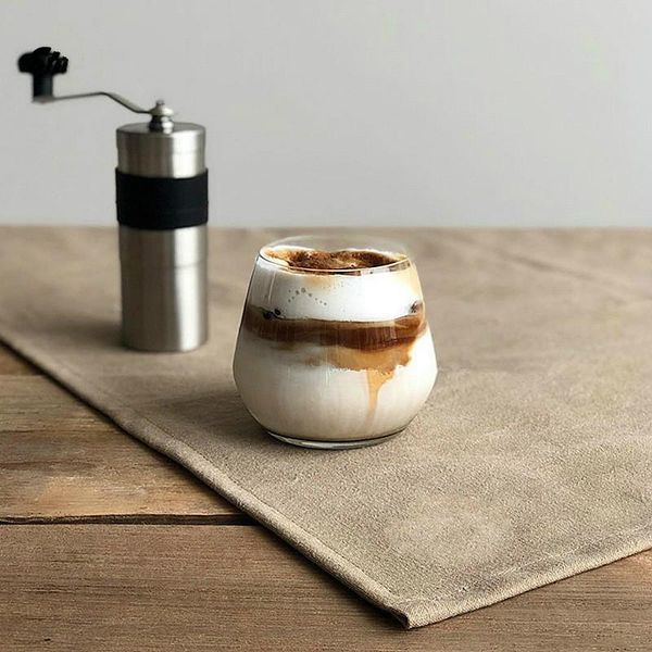 

wine glasses 360/400ml heat resistant wall tea glass cup beer coffee set handmade creative healthy beverage transparent drink