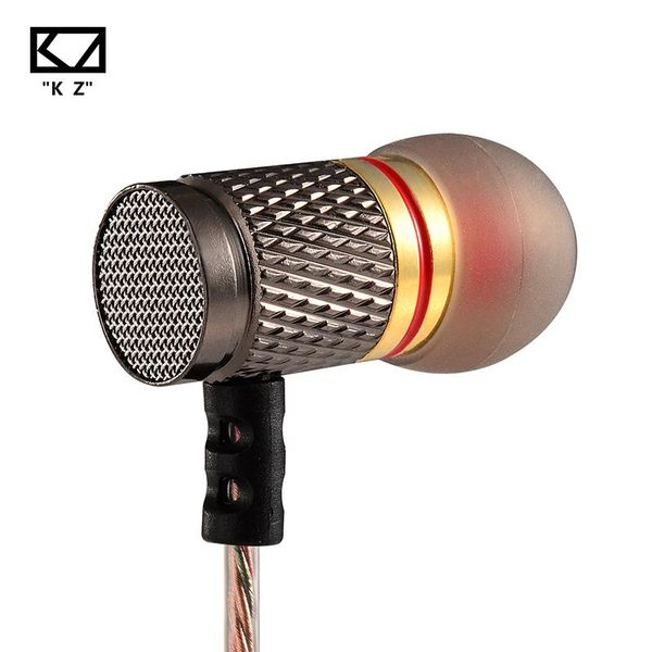

headphones & earphones kz ed special edition gold plated housing earphone with microphone 3.5mm hifi in ear monitor bass earbuds headset