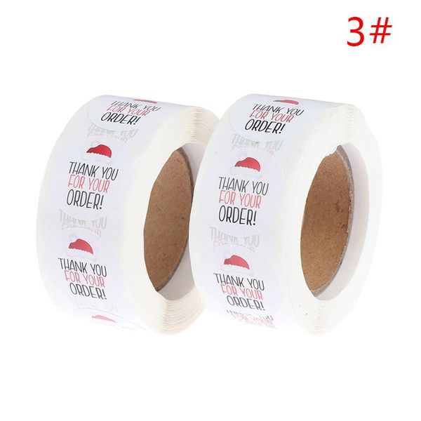 

2roll round thank you for your order sticker labels sticker heart thanks for shopping small shop local handmade