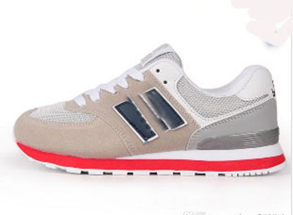 

women's fashion sneakers sports casual shoes letter 574 sneakers men and women shoe size 36-44, Black