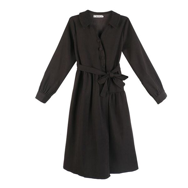 

casual dresses queen elegant black midi dress for women fashion girl boho long sleeve v-neck bandage club party vestidos drowyd, Black;gray