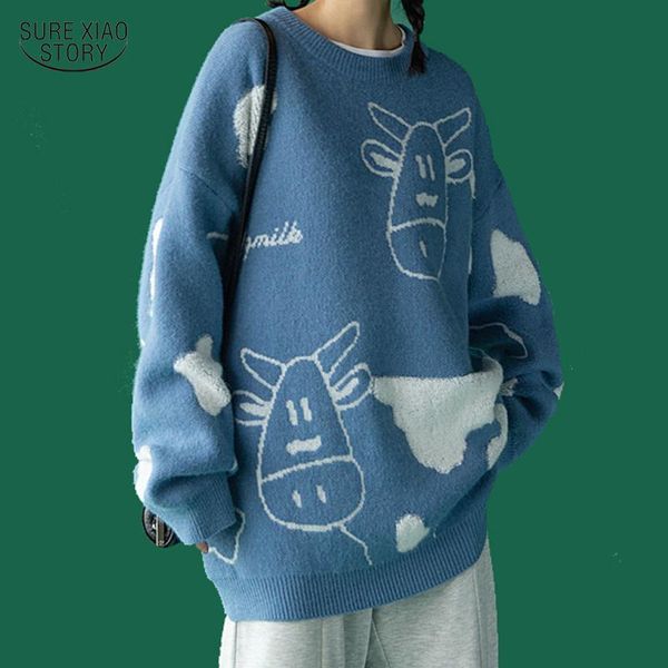 

women's sweaters winter student trend sweater casual pullover korean loose wild all-match coat autumn sweet female 17157, White;black